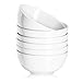 Dowan 22 Ounce Cereal Bowls/Soup Bowl Set, Porcelain Snack/Dessert Bowl, White, Set of 6