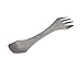 freigeist Titanium Spork: 3-in-1 Spoon, Fork & Spoon Combination For Camping, Hiking, Outdoors & Traveling | Lightweight, Durable & Rustproof Cutlery/Utensil | Portable & Reusable Multitool (Knife)
