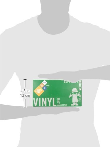 image for The Safety Zone Disposable Vinyl Gloves - Powder Free, Clear, Latex Fr