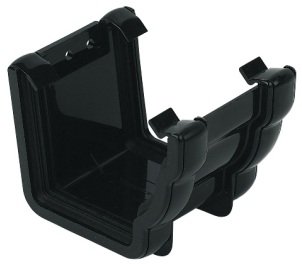 FLOPLAST Union Bracket RUN1 for 110mm Niagara Ogee System (Black)