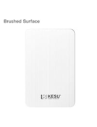 KESU Disco duro externo portátil tipo C USB 3.0 HDD de almacenamiento compatible para PC, Mac, escritorio, ordenador portátil, MacBook, Chromebook (blanco)