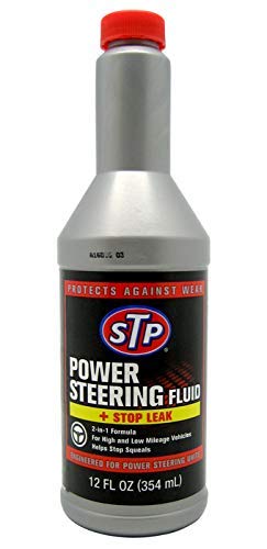 STP HIGH Mileage Power Steering Fluid + Stop Leak 354 ML : Protects Against wear and Saves Fluid with a Unique 2-in-1 Formula : (Pack of 1)