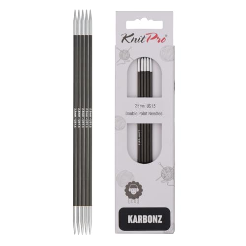 KnitPro Karbonz Nadelspiele 6 (15cm) | 2,5mm