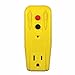 Tower Manufacturing 30439005 Auto-Reset&nbsp;15&nbsp;AMP Grounded 3-Prong GFCI Single Outlet Adapter, Yellow primary
