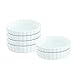 HIC Kitchen Round Creme Brulee Set, Fine Porcelain, Set of 6