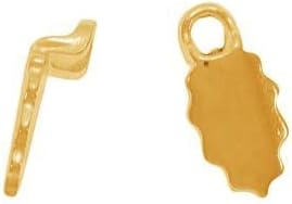 Aanraku FCO-4235 10 Piece Gold Plated Glue-On Pendant Bails, Small