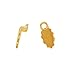 Aanraku FCO-4235 10 Piece Gold Plated Glue-On Pendant Bails, Small