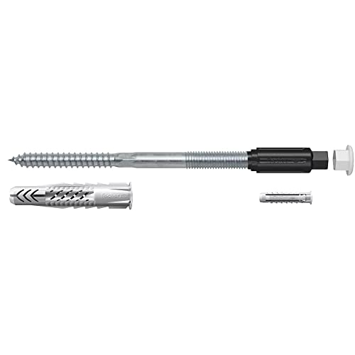 fischer Thermax 10/100 M6 - Abstandsmontagesystem zur Befestigung von leichten Lasten wie Leuchten und Bewegungsmeldern in Wärmedämmverbundsystemen -
