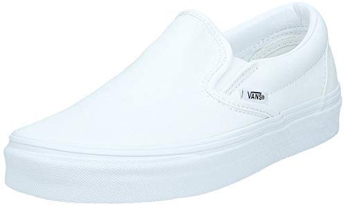 vans slip on true white