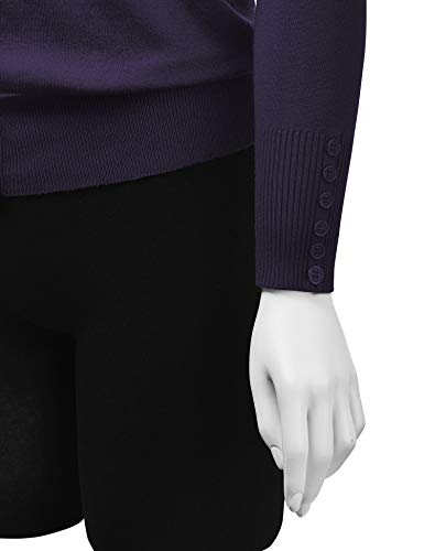 image for Made By Johnny MBJ WSK780 Womens Keep It Classic V Neck Cardigan M Dar