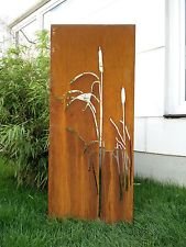 Zen Man Edelrost Garteninspiration Sichtschutzwand Sichtschutz aus Metall Rost