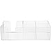 5 Compartment Modern Acrylic Coffee Accessories Caddy/Tabletop Paper Napkin Dispenser Rack