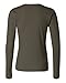 Ladies' 1x1 Rib Long Sleeve T-shirt, Color: Black, Size: Medium