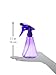 Empty Plastic Spray Bottle 12 oz, Clear Purple, Adjustable Head Sprayer from Fine to Stream (Pack of 1)