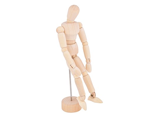 Ace Select 14cm Wooden Movable Manikin Adjustable Artist Mannequin Dummy Model - Thumbnail 3