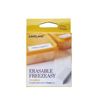 70 Lakeland Erasable Freezeasy Labels – Assorted Sizes Freezer Microwave & Dishwasher Safe