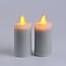 Calm-life Classic Pillar Real Flame-effect Flameless LED Candles 1.5