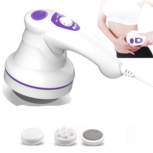 LBOYLOVE® Electric Cellulite Massager – Body Sculpting Machine with 2 Massage Heads, Lymphatic Drainage & Skin Tightening for Belly Stomach Leg, Lipo Roller Massager After Surgery, Adjustable Speed