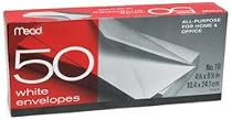Mead Paper Company 75050 num. 10 White Envelopes - 50-Pack
