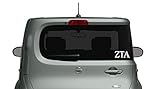 Zeta Tau Alpha Decal/Sticker - Car, Truck Laptop (3 Pack) (White)