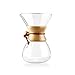 Pour Over Coffee Maker - 5 Cup Classic Glass Design - Borosilicate Glass Carafe