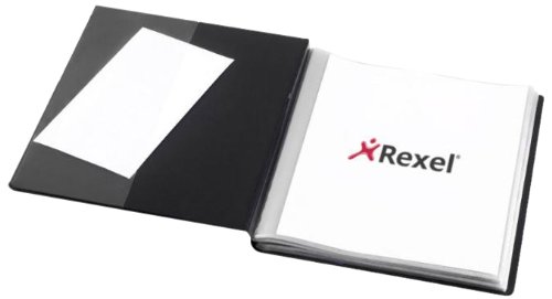 RexelNyrex Slimview Display Book A4 Black (24 Pockets)