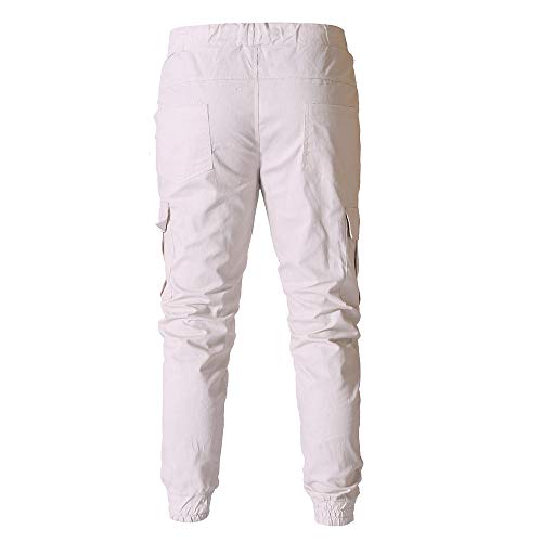 iYBUIA Men's Jogger Pants in Basic Solid Colors and Stretch Twill Fabric