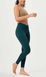 ODODOS 2 Pack Buttery Soft Cross Waist Leggings for