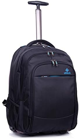 STATEGY 2 Wheels Trolley Backpack Executive Mobile Office Business Hand Luggage,Laptop Rucksack Shoulder Bag Cabin Approved (Color : Black, Size : 352848cm)