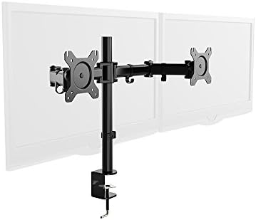 GT Innovation Dual Monitor Stand Fully Adjustable Monitor Desk Mount Fits Screen Size up to 27 Inches With Cable Management
