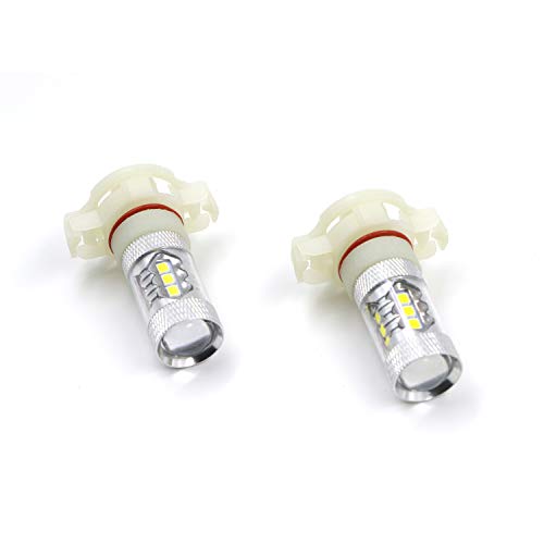 Dantoo 2 x 5202 LED Bulbs Extremely Bright 3000K 16 SMD 5201 Fog Light Bulbs PS19W LED Fog Light Lamp Replacement for DRL or Fog Lights, Gold Yellow - Thumbnail 3