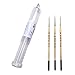 AIT Art Mini Liner Detail Paint Brushes, Size 10/0, Pack of 3, Handmade in USA for Trusted Performance Painting Small Details with Oil, Acrylic, and Watercolors