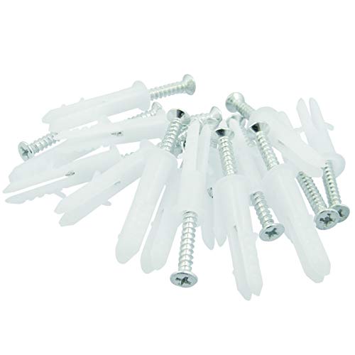 Shells 50Pack Self Drilling Drywall Anchor Kit with Screws (White)