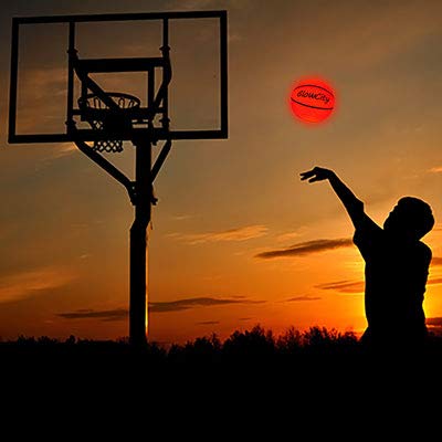 image for GlowCity LED Light-Up Basketball - Size 6, 28.5-inch, Official Size Wo
