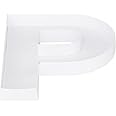 8" Small Fillable Cardboard Letter Shaped Paper Mache Cutouts Candy Tray Food Container(P)