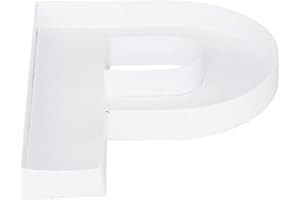 WENPACK 8" Small Fillable Cardboard Letter Shaped Paper Mache Cutouts Candy Tray Food Container(P)