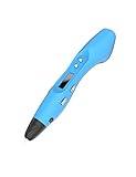 Scribbler 3D Pen V3 New Awesome Design Model Printing Drawing 3D Pen with LED Screen Different Colors, Blue