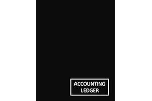Accounting Ledger: Simple Monthly Income Expense Book For Small Business or Personal Use