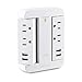 CyberPower P4WSU Professional Surge Protector, 900J/125V, 4 Swivel Outlets, 4 USB Charge Ports, Wall Tap Design, White
