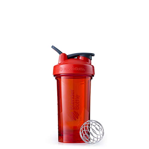 BlenderBottle Pro Series Shaker Bottle, 24-Ounce, Red