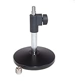 Harlan Hogan Universal Desktop Microphone Stand - Adjustable Height & Weight with US and International Adapter