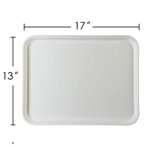 Eslite Rectangular Plastic Serving Trays,Fast Food Serving Cafeteria