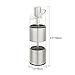 Tastmate Best 2 Jar Dual Spices Grinder/Mill Salt and Pepper Shakers for Adjustable Ceramic Rotor, 304 stainless steel (Original)
