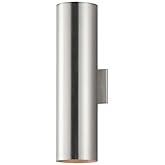 Maxim Outpost-2 Light Outdoor Wall Mount-5 Inches Wide by 22 inches high-Brushed Aluminum Finish