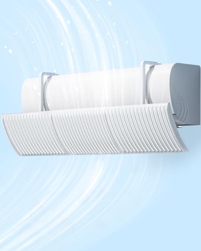 Air Conditioner Deflector, Universal Wind Deflector Anti Direct Blowing, Adjustable Air Conditioning Deflector, Panel Air Conditioner Diverter for Home/Office BANJEKT