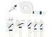 USB Cable,Miclech Retractable 4 in 1 Multifunctional Universal USB Charger Cable for iPhone, Android,MP3,MP4.