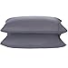 Pillowcases Queen Gray Set of 2 Envelope Closure End Easy Fit for All Season Cooling Soft and Breathable Material Machine Washable