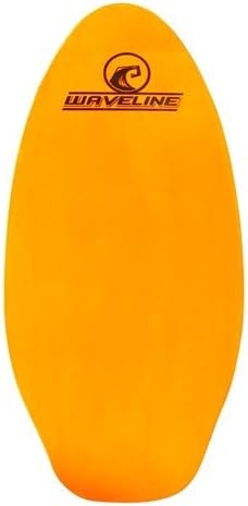 Waveline Skimboards Neon Wooden - Choose Color and Size (Orange, 30")