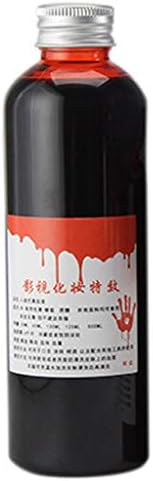 Autones Halloween Fake Blood,Halloween Cosplay Ultra-Realistic Fake Blood Simulation Human Vampire Party Prop (100ml)