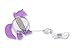 Finex 4 Pcs Set My Little Pony Badge ID Clip Reel Retractable Holder Office Work Nurse Name Badge Tag Clip On 30 inch Cord Extension Fluttershy Rainbow Dash Twilight Sparkle Pinkie Pie